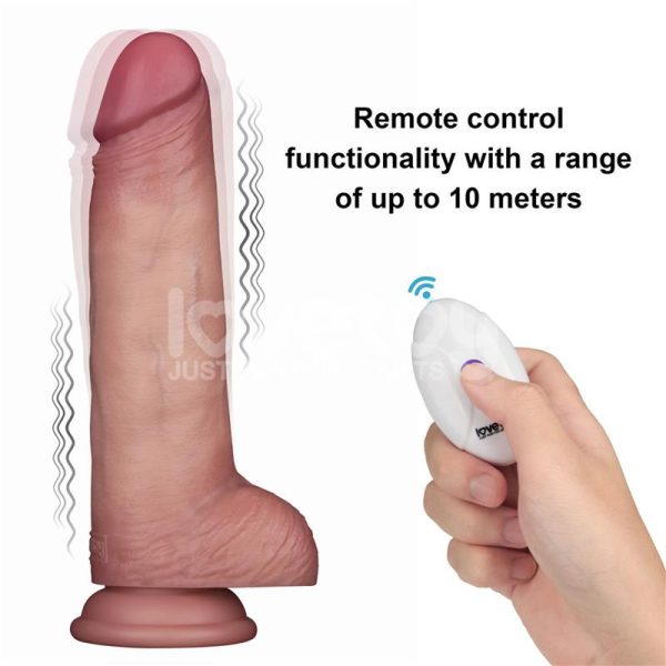 Dildo con Vibración Piel Deslizante Silicona Dual Layer 8.5 - imagen 14