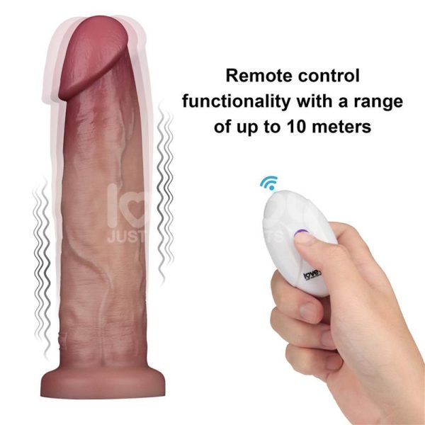 Dildo con Vibración Piel Deslizante Silicona Dual Layer 9 - imagen 22