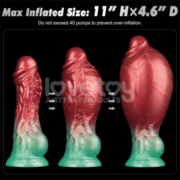 Dildo Inflable Silicona Dual Density 8 - imagen 12