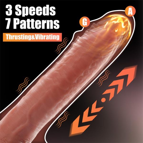 Baird Dildo con Thrusting y Vibración 8.07 - Imagen 4