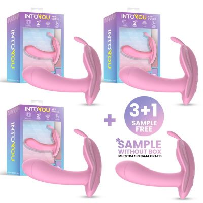 Pack 3 + Muestra Wingy Estimulador Mariposa APP Rosa