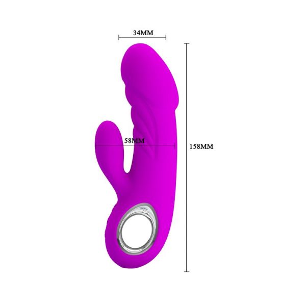 Vibrador Ansel USB Silicona Purpura - imagen 5