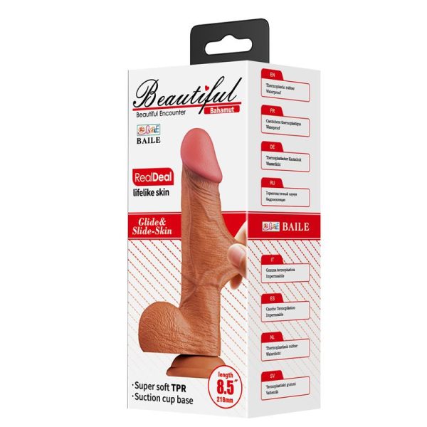 Bahamut Dildo Realista Piel Deslizante 8.5 - imagen 4