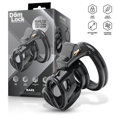 Bars Jaula para el Pene con Candado Interno