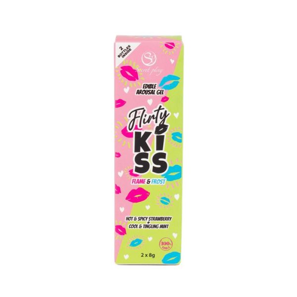 Flirty Kiss Geles para Sexo Oral Fresa y Menta 2x8gr - imagen 3