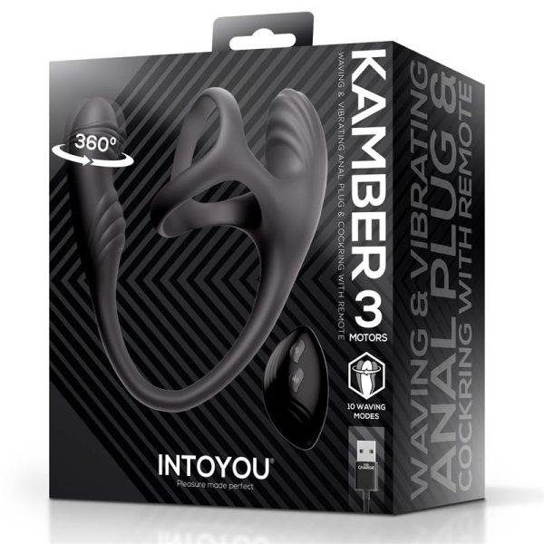 Kamber Plug Anal Vibración y Waving 360º y Estimulador Testículos - imagen 4