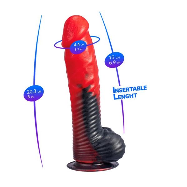 Dildo Silicona Liquida Devil Red 8 - imagen 7