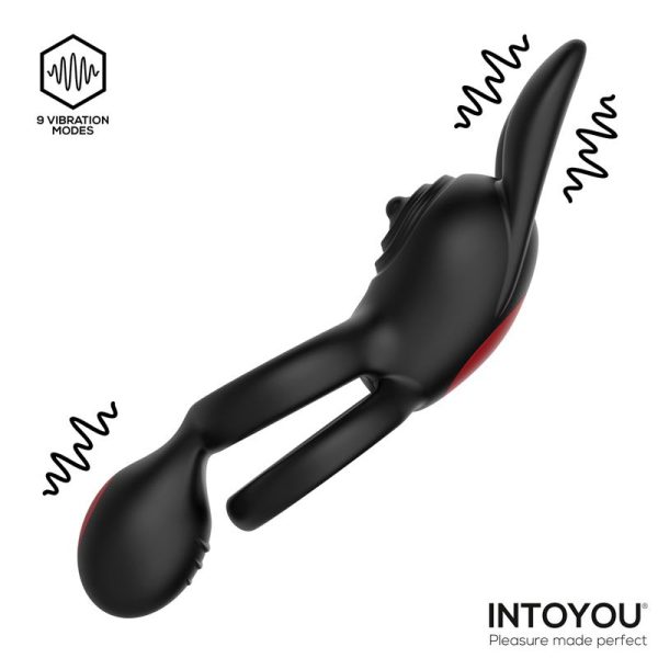 Konny Anillo Vibrador Doble con Conejito y Control Remoto - imagen 2