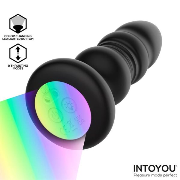 Krax Plug Anal con Vibración, Thrusting y Luz Led con Control Remoto - imagen 8