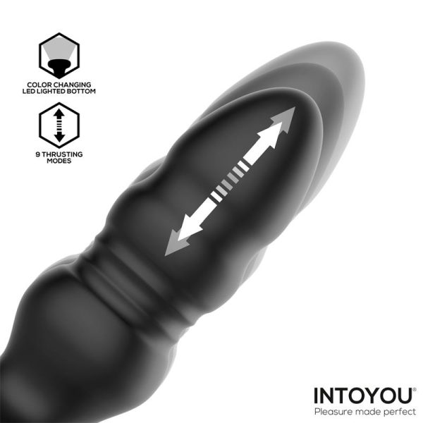 Krax Plug Anal con Vibración, Thrusting y Luz Led con Control Remoto - imagen 9