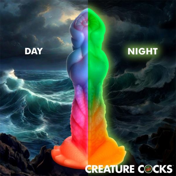 Aqua-Cock Dildo Brilla en la Oscuridad Silicona - imagen 13
