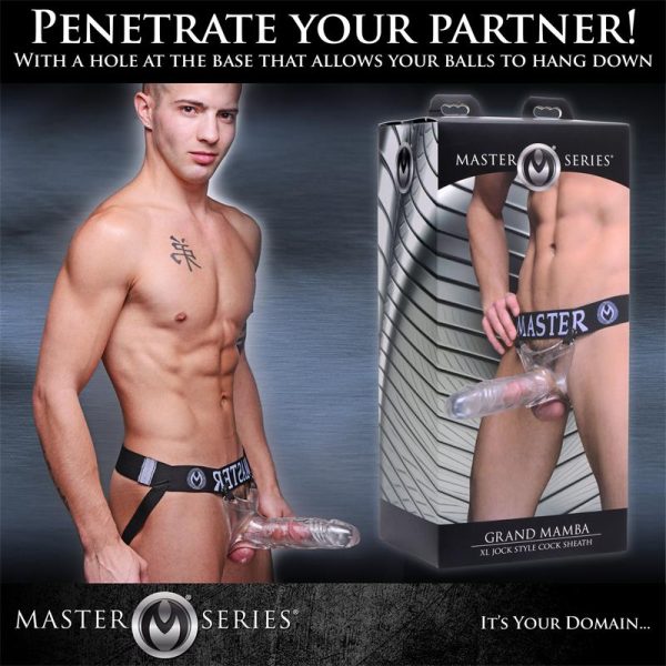 Grand Mamba XL Suspensorio con Dildo Hueco Transparente - imagen 2