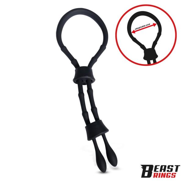 Lasso Anillo para el Pene Silicona Ajustable - imagen 4