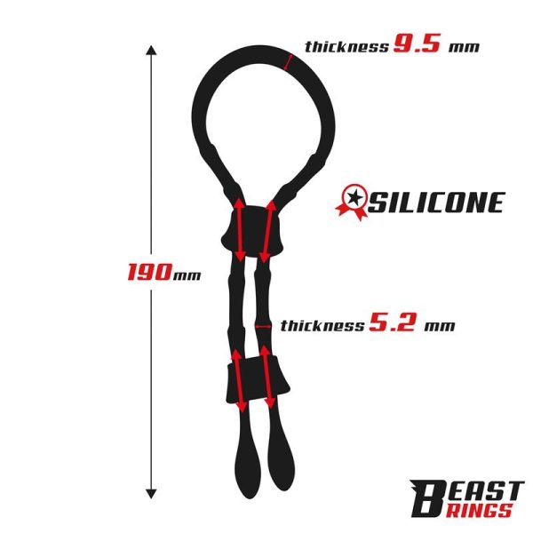Lasso Anillo para el Pene Silicona Ajustable - imagen 5