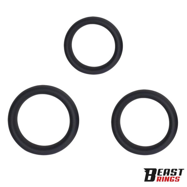 Set de 3 Anillos para el Pene Silicona S, M y L - imagen 5