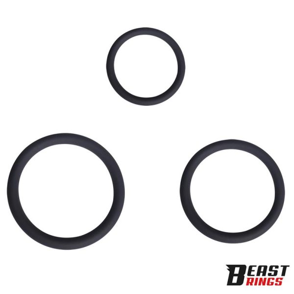 Set de 3 Anillos para el Pene Silicona S, M y L - imagen 4