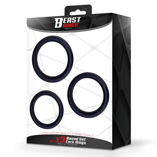 Set de 3 Anillos para el Pene Silicona S, M y L - imagen 6