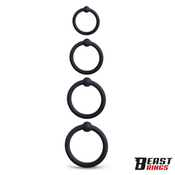 Set de 4 Anillos para el Pene Silicona - imagen 2