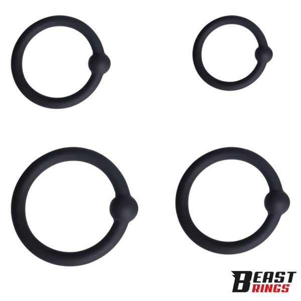 Set de 4 Anillos para el Pene Silicona - imagen 3