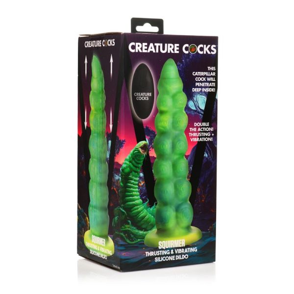 Squirmer Dildo con Thrusting y Vibración Control Remoto Silicona - imagen 14