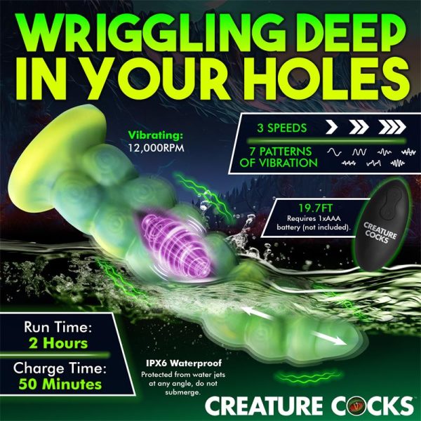 Squirmer Dildo con Thrusting y Vibración Control Remoto Silicona - imagen 15