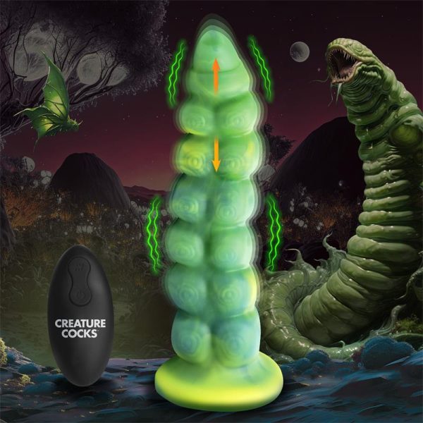 Squirmer Dildo con Thrusting y Vibración Control Remoto Silicona - imagen 3