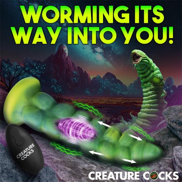 Squirmer Dildo con Thrusting y Vibración Control Remoto Silicona - imagen 4