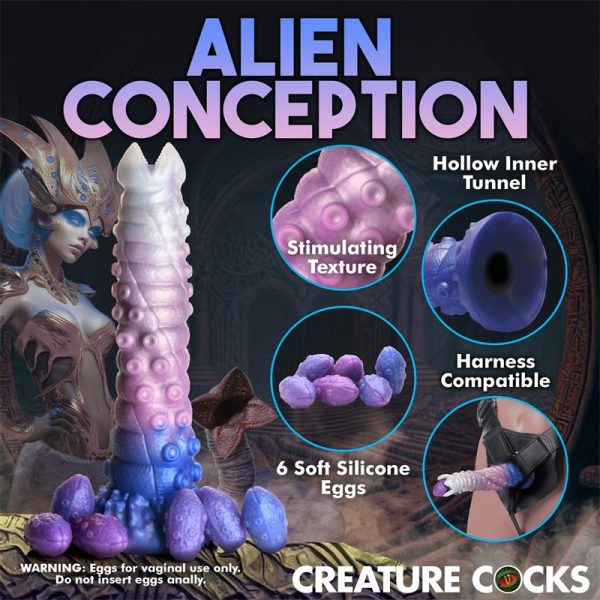 Tenta-Queen Dildo Ovipositor con 6 Huevos - imagen 10