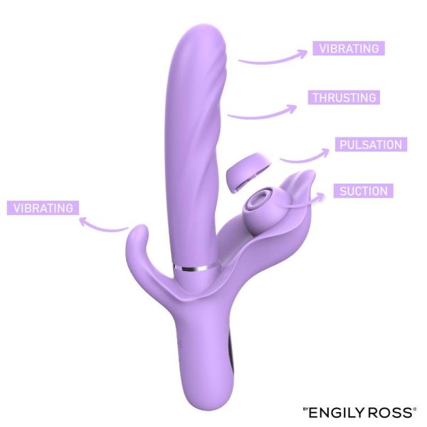 Apollo Vibrador con Thrusting, Tapping y Succión - imagen 4