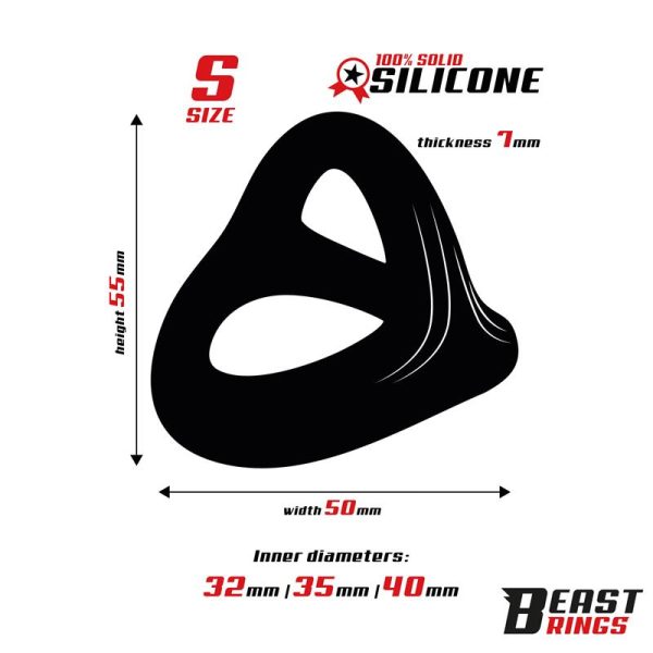 Anillo Triple Silicona Solida 40/35/32mm Talla S - imagen 7