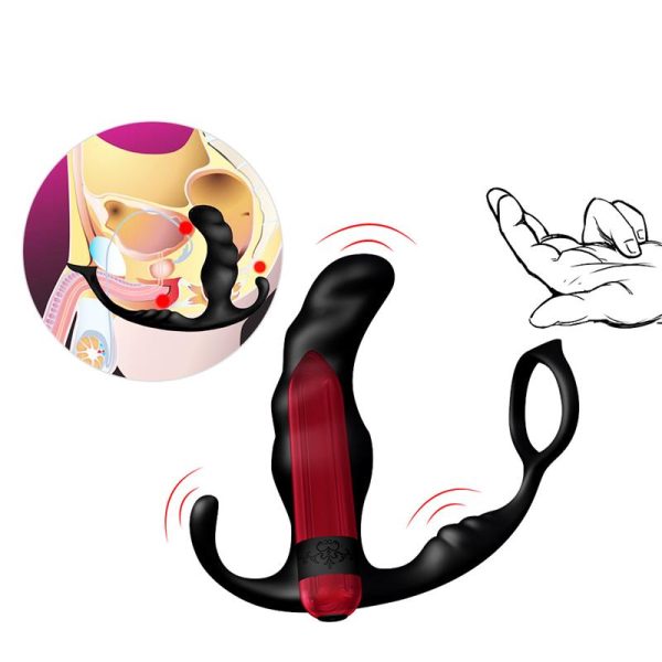 Masajeador Prostática y Plug Anal 2 en 1 con Vibración - imagen 8