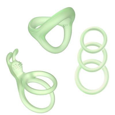 Set de Anillos para el Pene Brilla en la Oscuridad