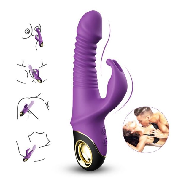 Vibrador con Thrusting y Oscilación 360º Purpura - imagen 8
