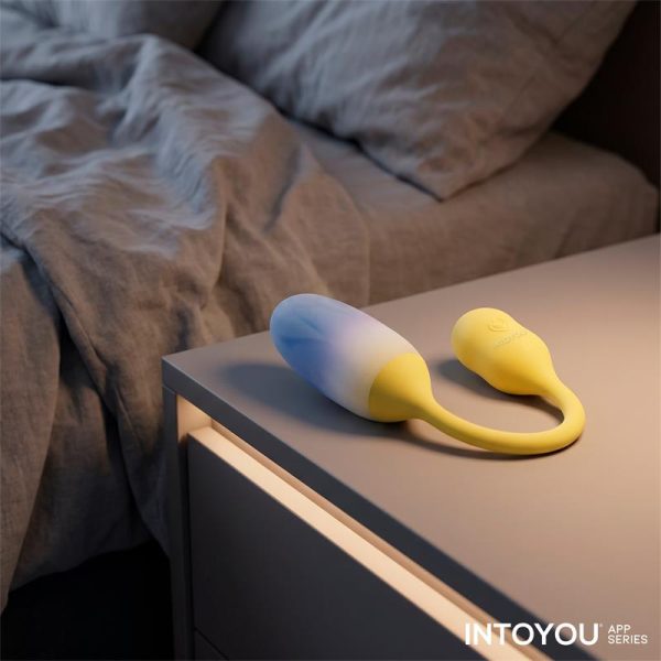 NexEgg Huevo Vibrador Doble Capa Silicona App Amarillo/Púrpura - imagen 12