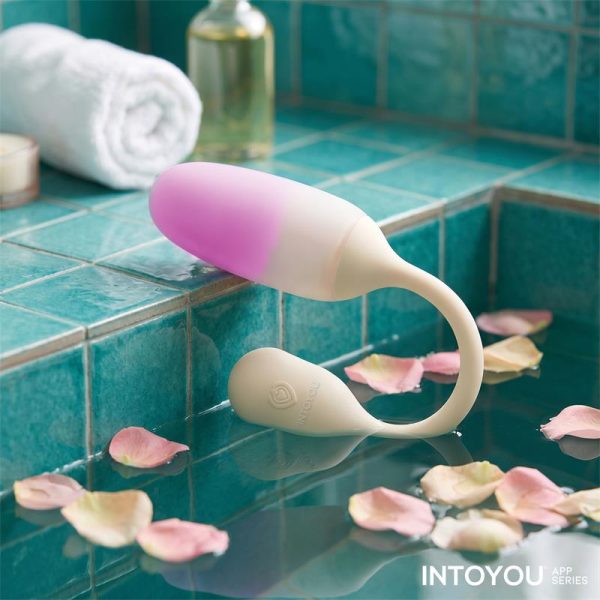 NexEgg Huevo Vibrador Silicona Doble capa App Beige/Rosa - imagen 11
