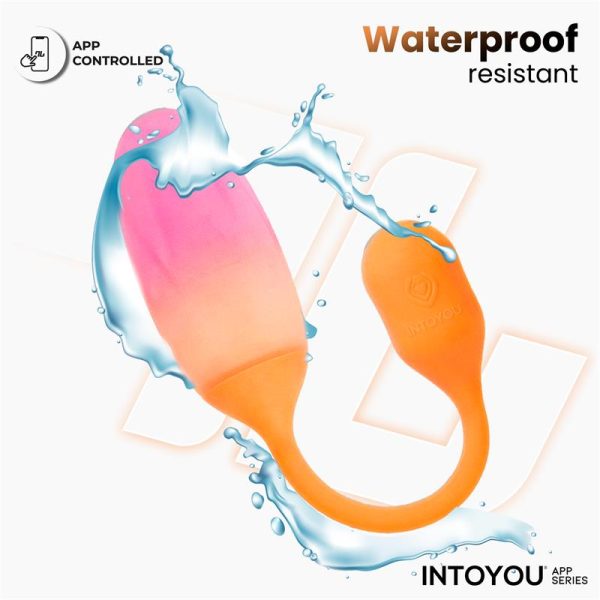 NexEgg Huevo Vibrador Silicona Doble Capa App Naranja/Rosa - imagen 11