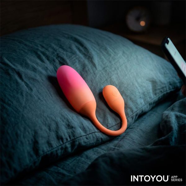 NexEgg Huevo Vibrador Silicona Doble Capa App Naranja/Rosa - imagen 12