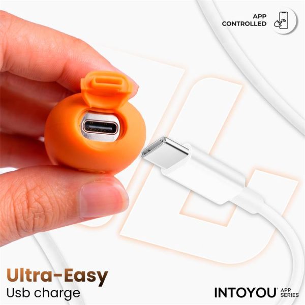 NexEgg Huevo Vibrador Silicona Doble Capa App Naranja/Rosa - imagen 7