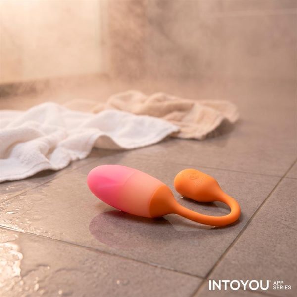 NexEgg Huevo Vibrador Silicona Doble Capa App Naranja/Rosa - imagen 8