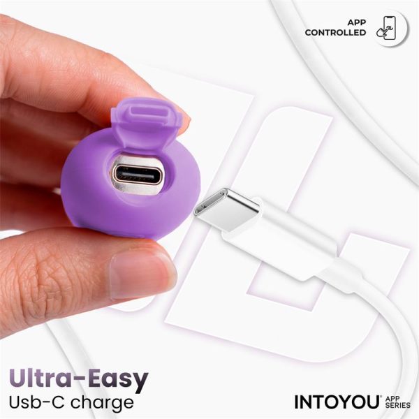 NexEgg Huevo Vibrador Silicona Doble capa con App Lila/Pistacho - imagen 11