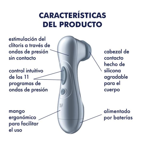 Pro 2 Gen 2 Succionador de Clítoris Battery Series Ice Blue - imagen 2