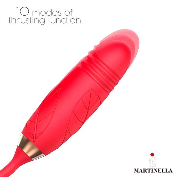 Rosa con Succión con huevo con Thrusting USB - imagen 2