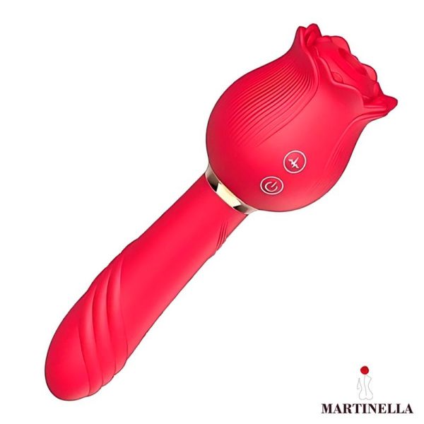 Rosa con Succion y Vibrador 2 en 1 - imagen 4