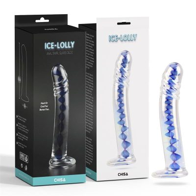 Anal Swirl Dildo Anal de Cristal 6.7