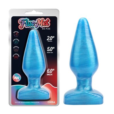 Big Plug Plug Anal Azul 6 - 15.5 cm