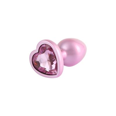 Candy Pink Heart Plug Anal con Joya en la Base S