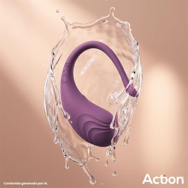 Luvia Huevo Vibrador con Control Remoto USB Púrpura - imagen 4