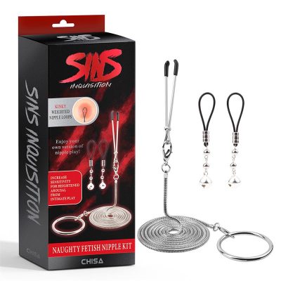 Naughty Fetish Pinza para Pezones y Clítoris con Cadena