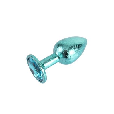 Nebula Blue Gem Plug Plug Anal con Joya en la Base Talla S