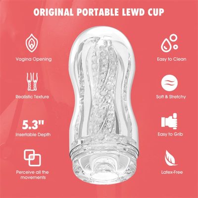 Original Portable Lewd Cup Masturbador Vagina